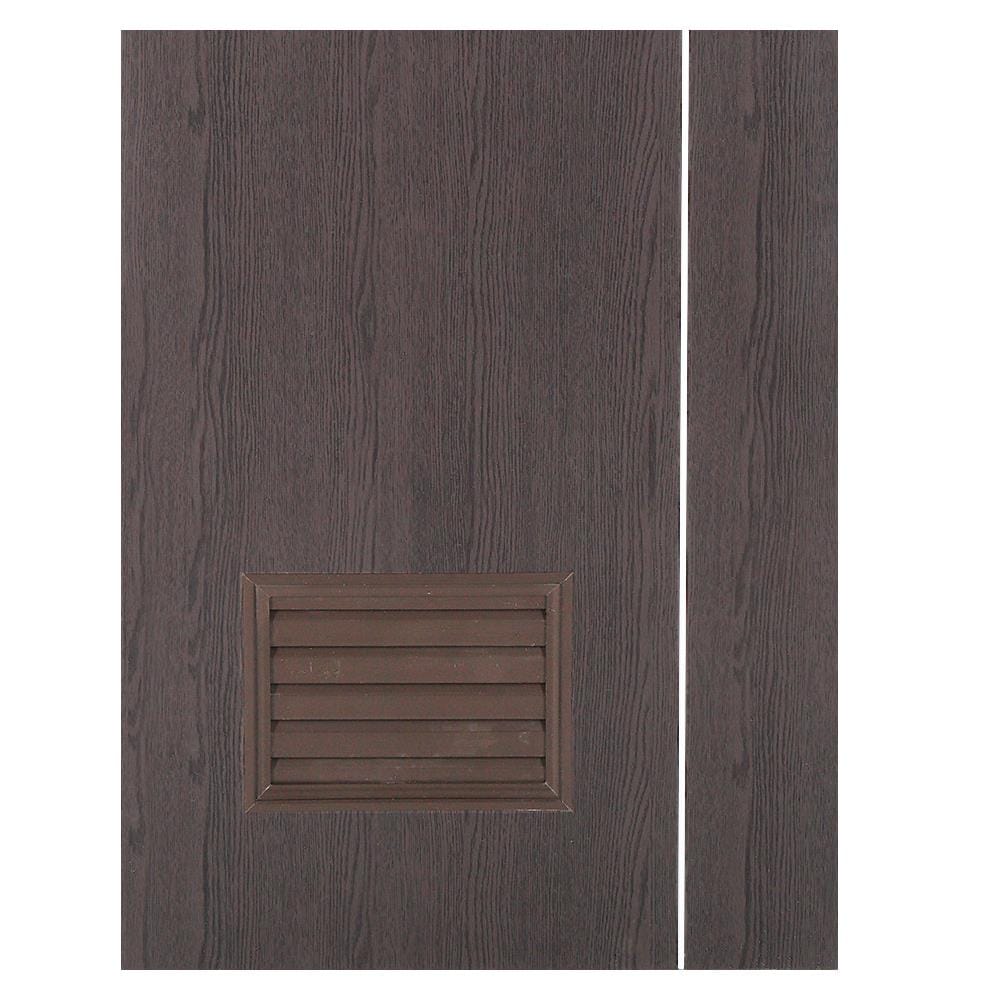 ประตูห้องน้ำ PVC AZLE GROOVE P3 เกล็ดล่าง 70X200 ซม. สีโอ๊ค