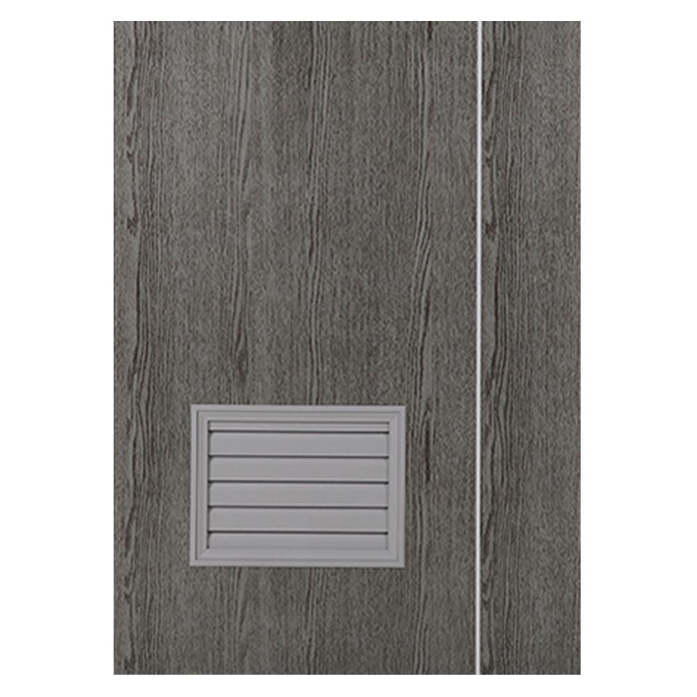 ประตูห้องน้ำ PVC AZLE GROOVE P3 เกล็ดล่าง 70X200 ซม. สีเทา