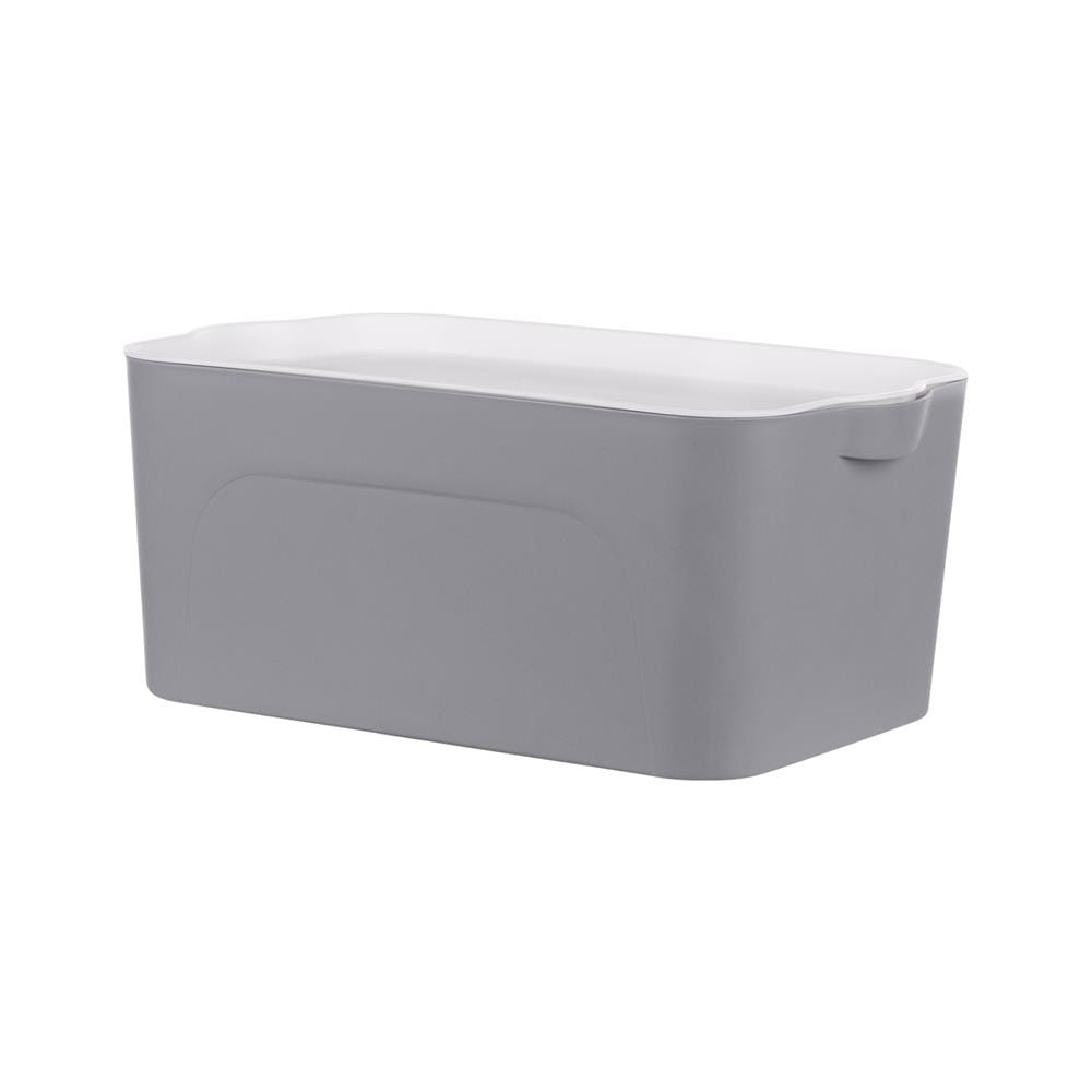 STORAGE BOX STACKO LARZE S 32X21X14CM GRAY/WHITE LID