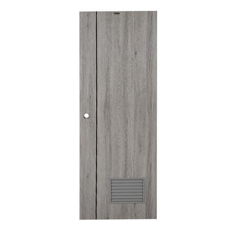ประตูห้องน้ำ UPVC AZLE LT-05 เกล็ด 70X200 ซม. สี S...