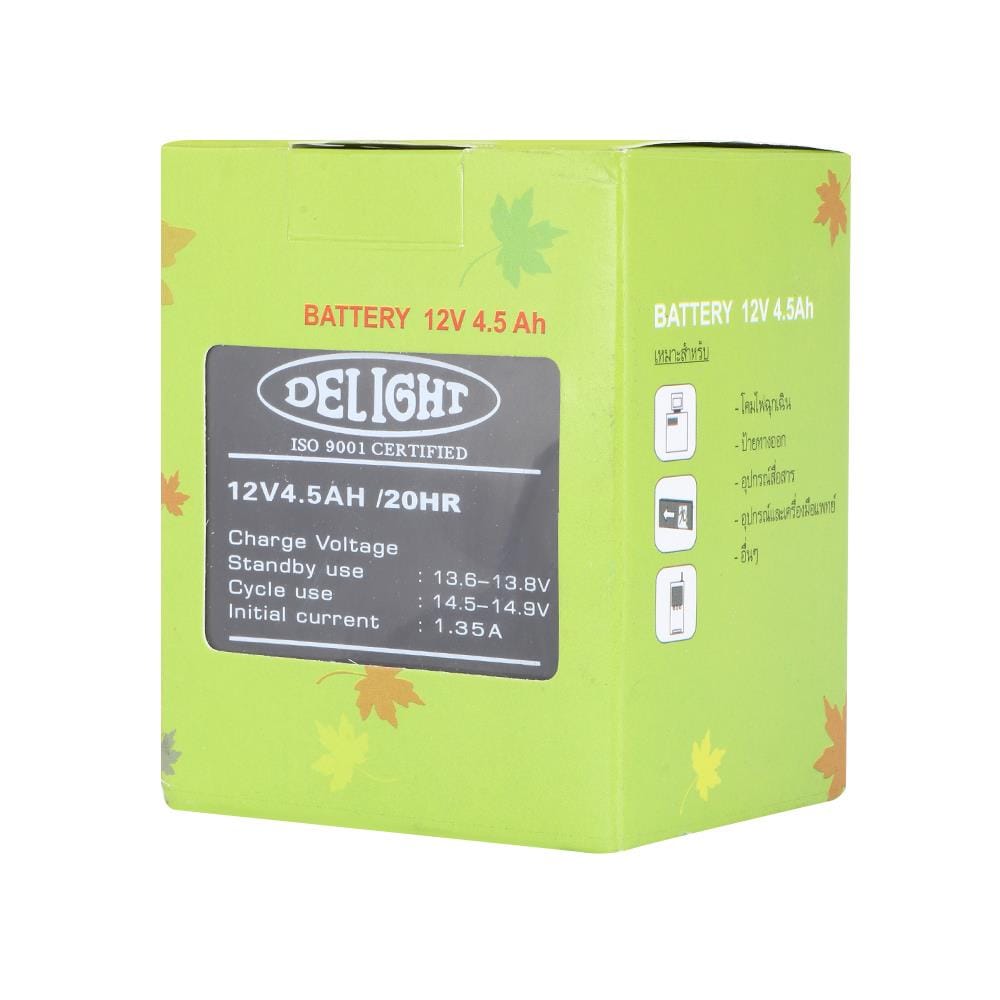 แบตเตอรี่แห้ง 12V 4.5AH DELIGHT