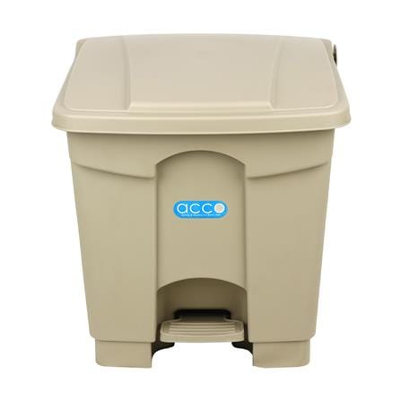 ถังขยะเหยียบเหลี่ยม ACCO V018051 ขนาด 30L สีเทา_1