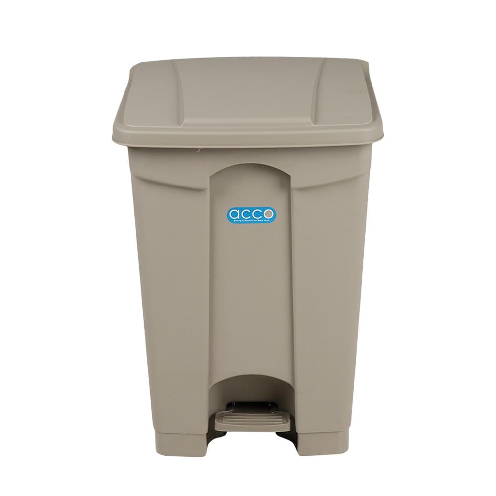 ถังขยะเหยียบเหลี่ยม ACCO V018051 ขนาด 45L สีเทา