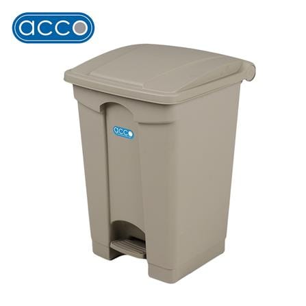 ถังขยะเหยียบเหลี่ยม ACCO V018051 ขนาด 45L สีเทา_0