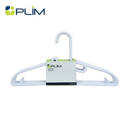 ไม้แขวนเสื้อ H-055 ขาว PLIM (1x5)