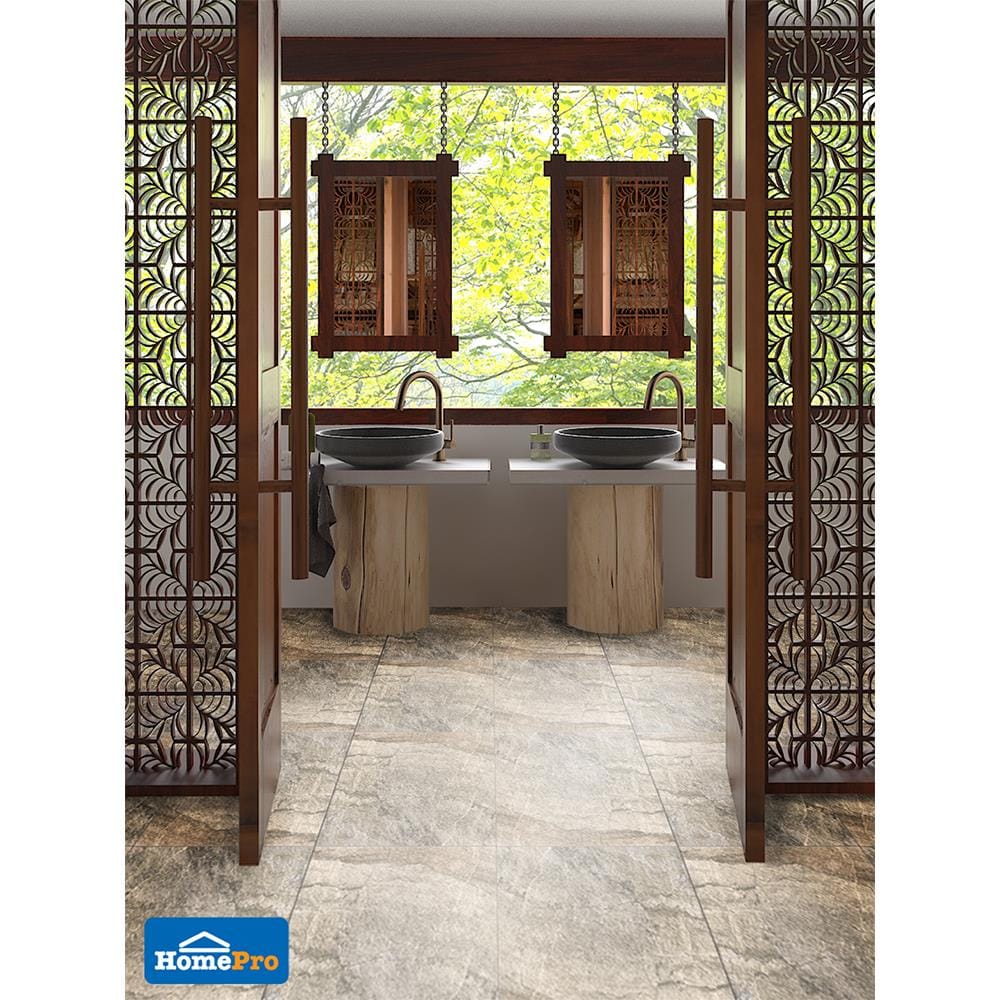 PORCELAIN FLOOR TILE 16x16IN COTTO MOLKA GREY EXC PM