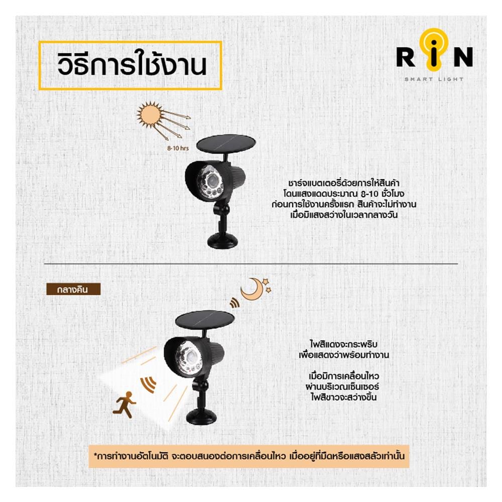 SOLAR GARDEN LIGHT RIN 216101201 BLACK
