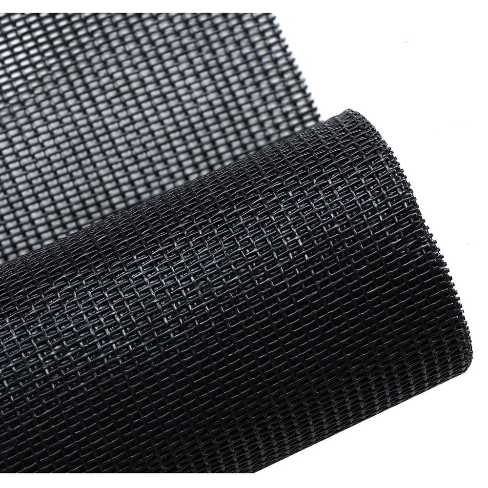 มุ้งลวดใยสังเคราะห์ เคลือบ PVC PET MESH 122 CM X 2 ม. สีดำ