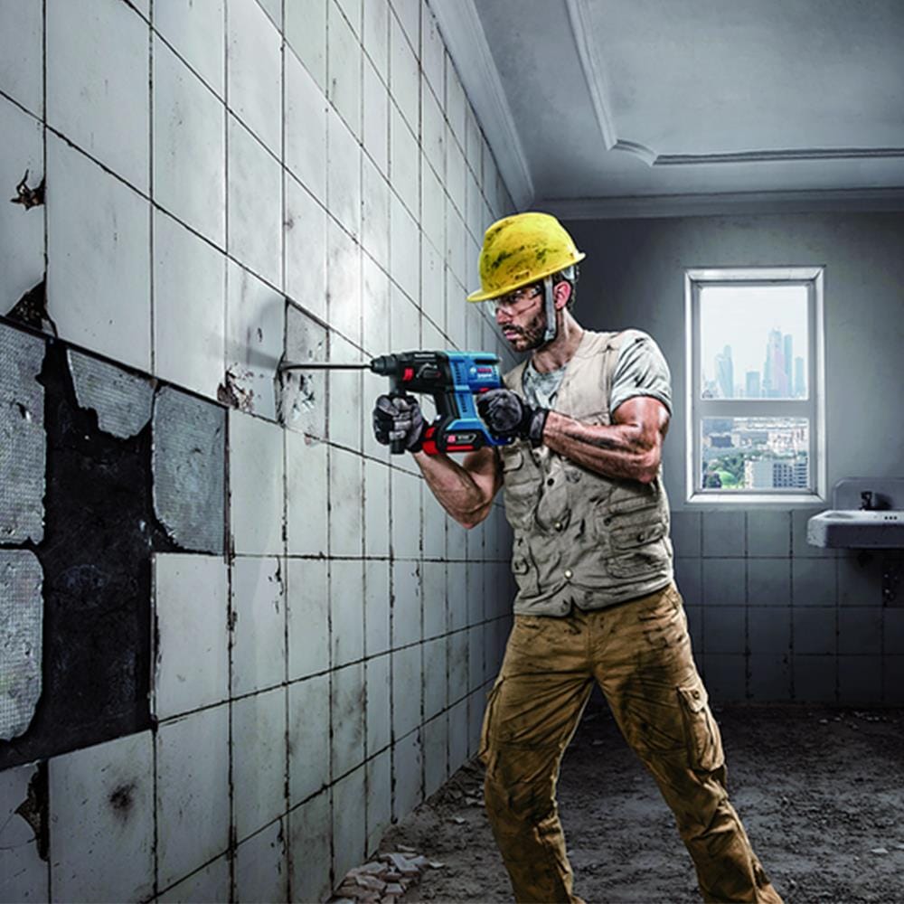 สว่านโรตารี่ไร้สาย (พร้อมแบตเตอรี่) BOSCH GBH180 18 โวลต์