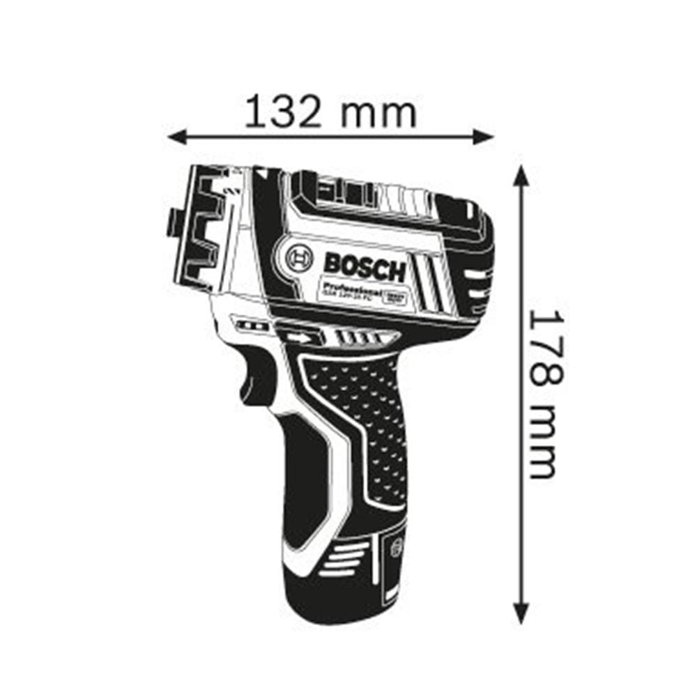CORDLESS DRILL/DRIVER (BATTERY INCLUDED) BOSCH GSR12V-15FC 12V