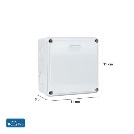 กล่องพลาสติกกันน้ำ ELECKTA 4x4 นิ้ว สีเทา_3