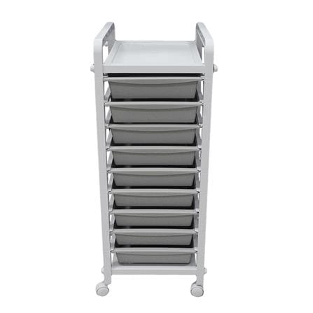 ชั้นลิ้นชักพลาสติก 9 ชั้น STACKO 33.5x40x89.5 ซม. สีเทา_1