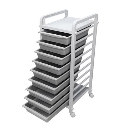 ชั้นลิ้นชักพลาสติก 9 ชั้น STACKO 33.5x40x89.5 ซม. สีเทา_2
