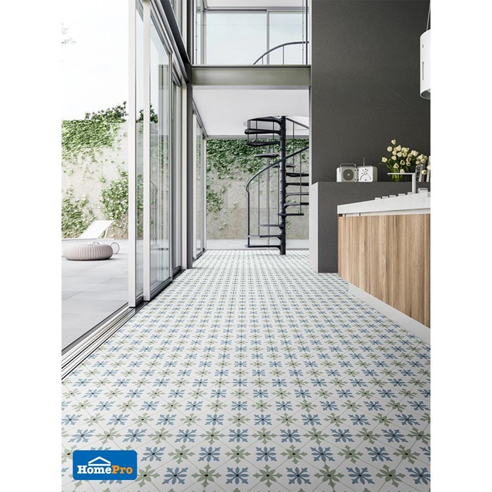 FLOOR TILE 16x16IN DURAGRES HARRY GREEN EXC 0.96SQ.M