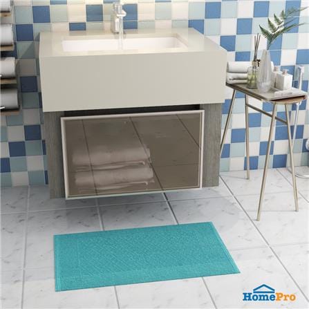 พรมขนหนู HOME LIVING STYLE BASKET 17X28 นิ้ว สีเขียว_5