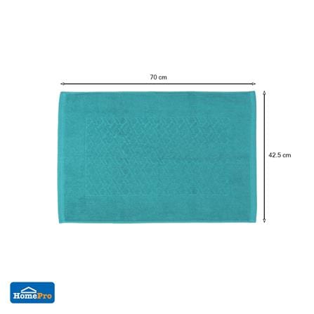 พรมขนหนู HOME LIVING STYLE BASKET 17X28 นิ้ว สีเขียว_6
