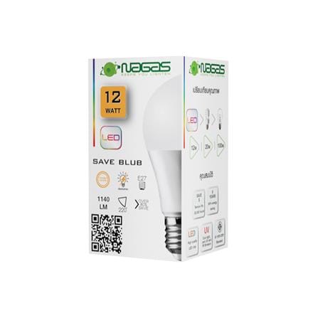 หลอด LED NAGAS SAVE BULB 12 วัตต์ WARMWHITE E27_1