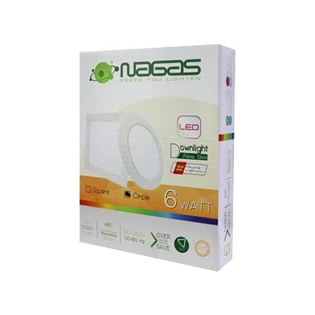 ดาวน์ไลท์ LED NAGAS DWL ALMA 5 นิ้ว 6 วัตต์ WARM WHITE สีขาว_2