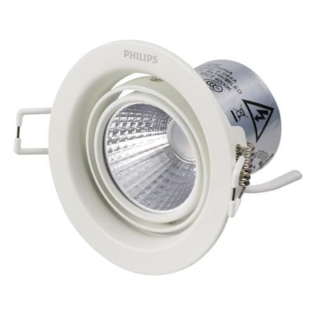ดาวน์ไลท์ LED PHILIPS 59775 POMERON 4 นิ้ว 5 วัตต์ WARM WHITE สีขาว_1