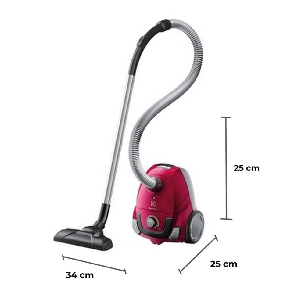 เครื่องดูดฝุ่นแบบถุง ELECTROLUX Z1221 1600 วัตต์ สีชมพู
