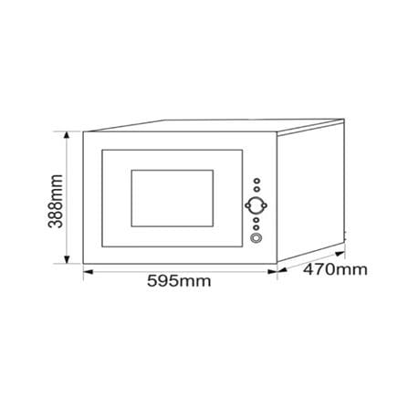 ไมโครเวฟฝังดิจิตอล ELICA EPBIMWO280TOUCH BK 60 ซม._3