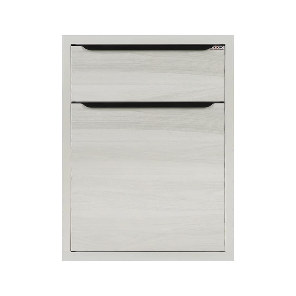 ตู้ลิ้นชักMDF KITZCHO 2ชั้นGLOSSY 46x66 ซม. สีคริสตัลไวท์