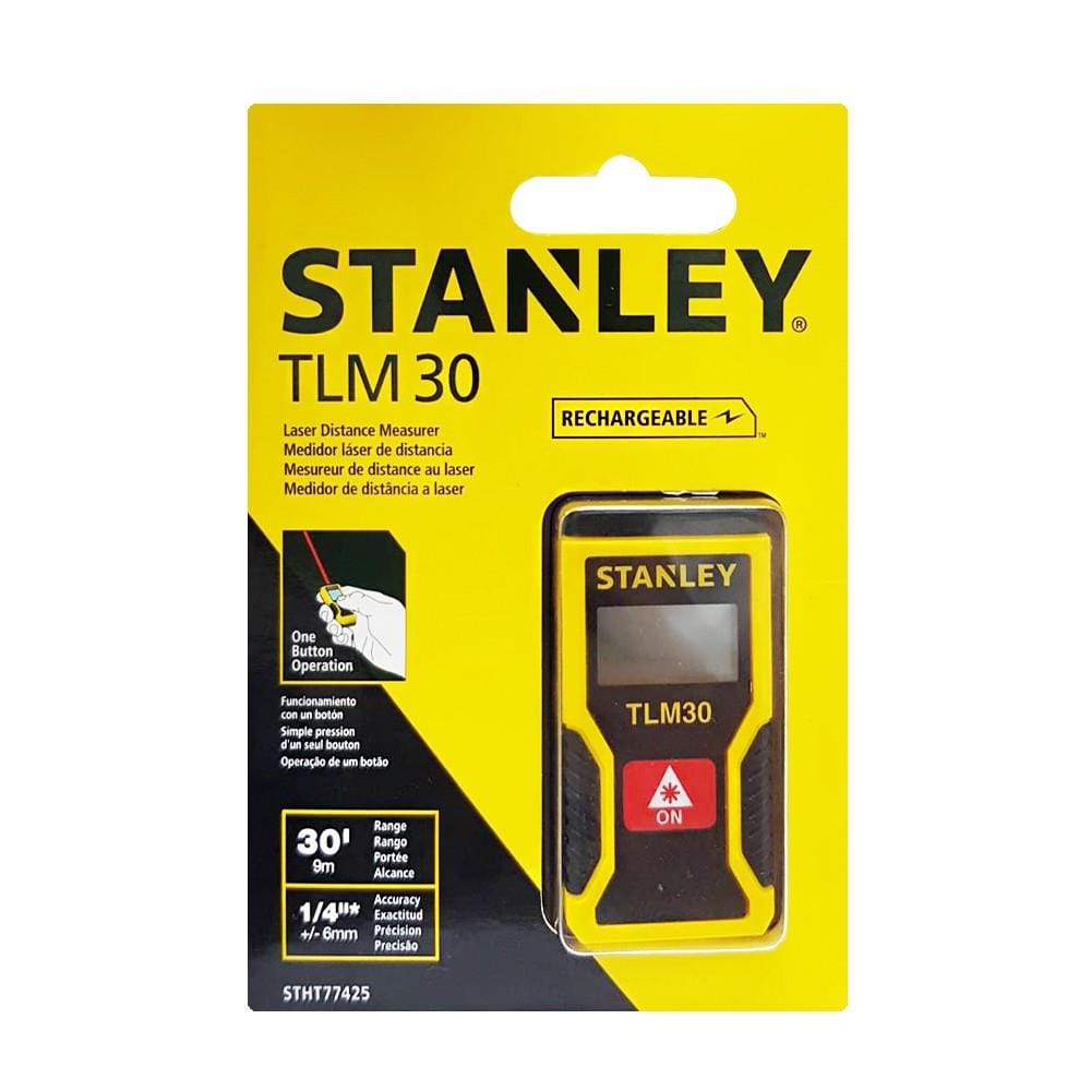POCKET LASER DISTANCE MEASURER STANLEY STHT77425 TLM30 BLACK/YELLOW