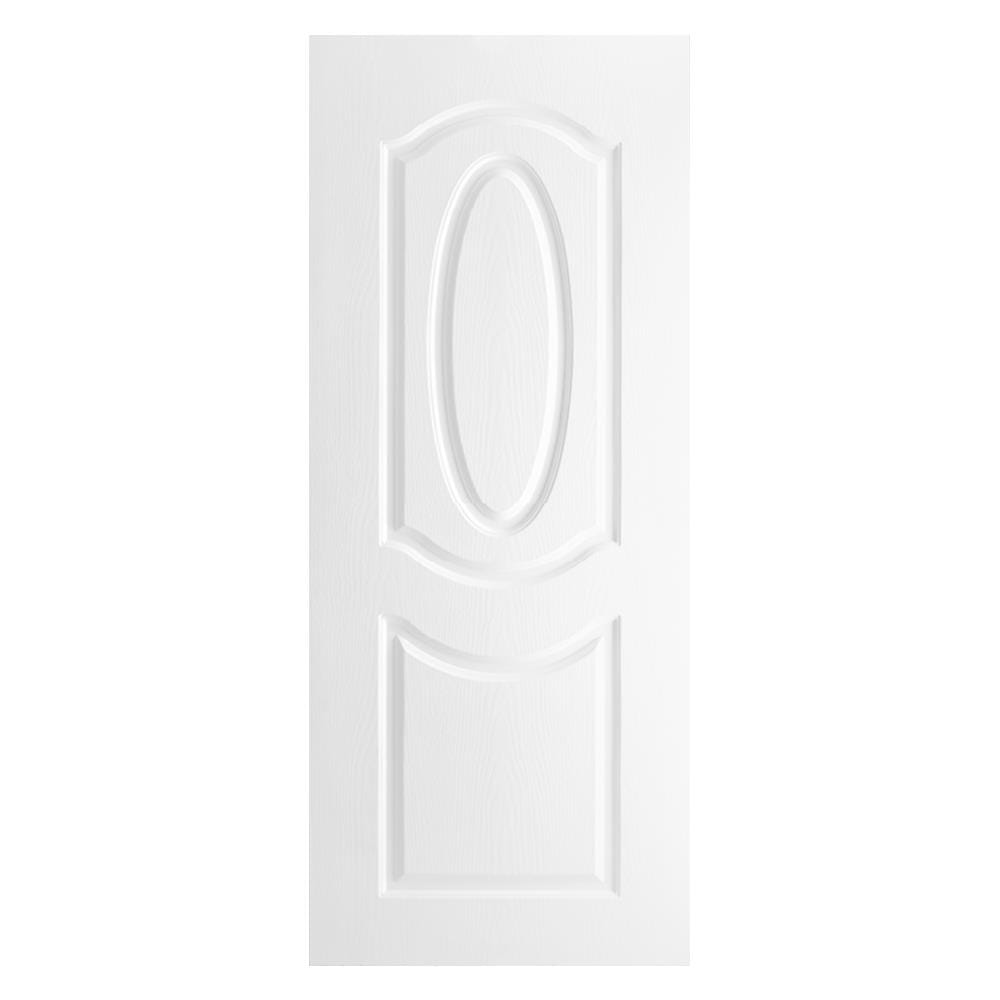ประตูภายนอก UPVC AZLE ET02 70x200 ซม. สีขาว ไม่เจาะลูกบิด