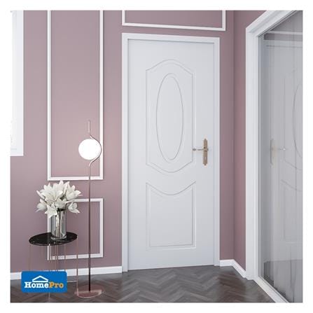 ประตูภายนอก UPVC AZLE ET02 70x200 ซม. สีขาว ไม่เจาะลูกบิด_3