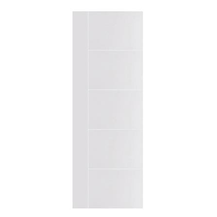 ประตูภายนอก UPVC AZLE MD6 70X200 ซม. สีขาว ไม่เจาะลูกบิด