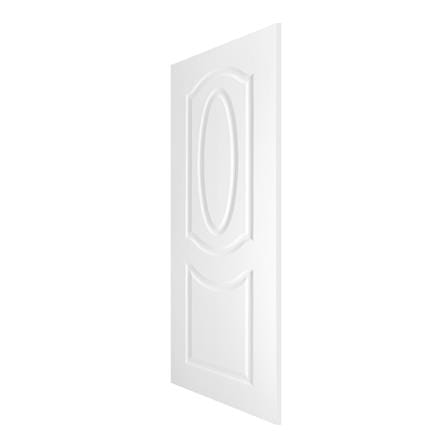 ประตูภายนอก UPVC AZLE ET02 80X200 ซม. สีขาว ไม่เจาะลูกบิด_1