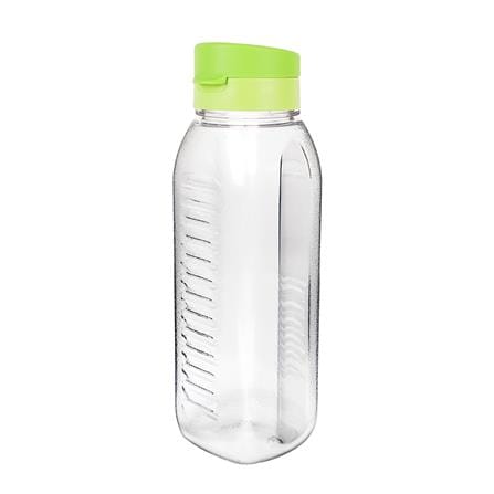 ขวดน้ำเหลี่ยมฝาเกลียว JCJ 1.2 ลิตร สีเขียว
