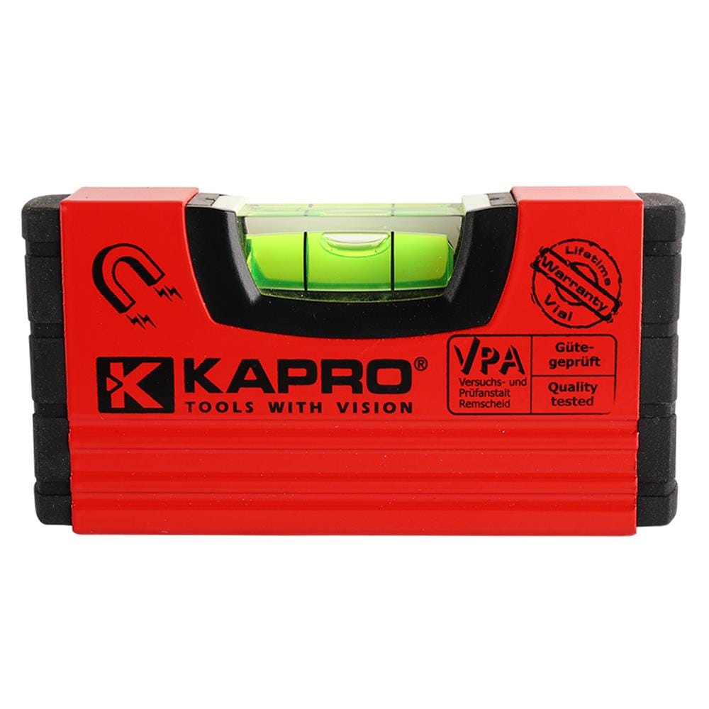 ระดับน้ำ KAPRO BOX 4 นิ้ว สีดำ-แดง
