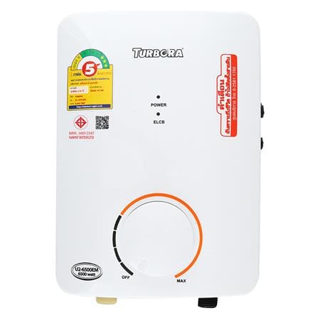 เครื่องทำน้ำร้อน TURBORA U2-6500EM 6500 วัตต์ สีขาว