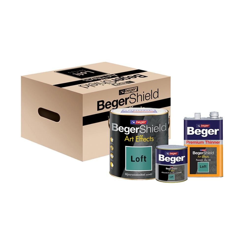 สีปูนฉาบ BEGER SHIELD ART EFFECTS LOFT #AF-0102 1 แกลลอน