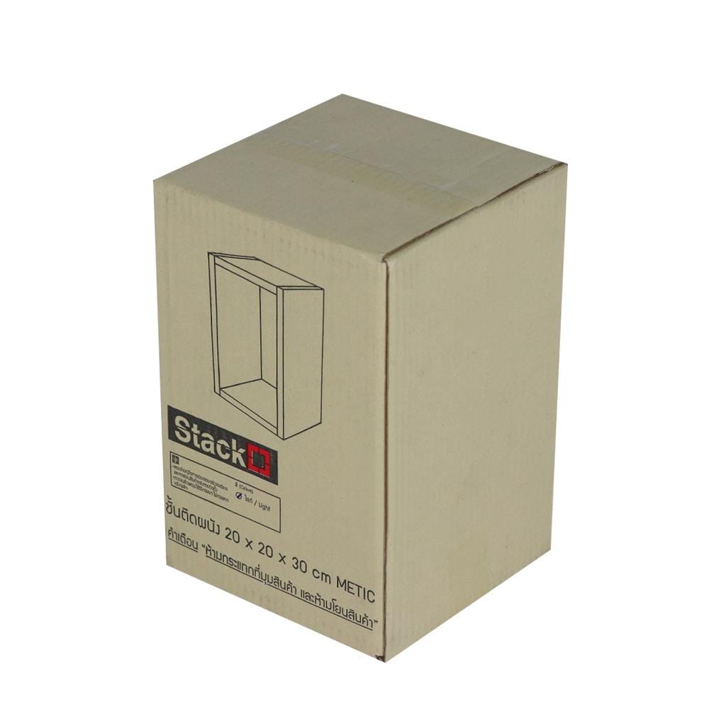 ชั้นติดผนัง STACKO METIC 20x20x30 ซม. สีโรมา