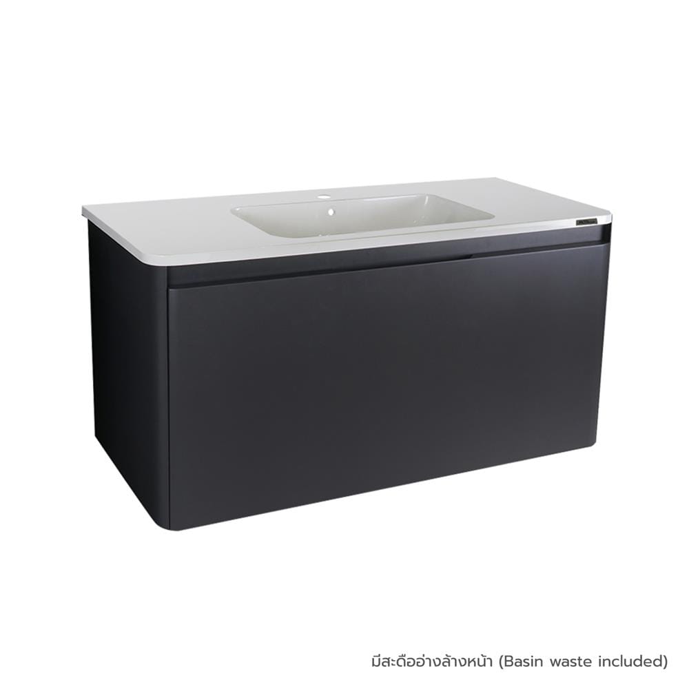 VANITY WASHBASIN WITH CABINET MOYA PU1002WH MATT GREY