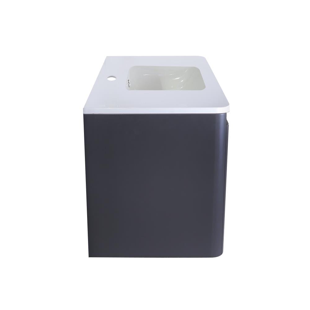 VANITY WASHBASIN WITH CABINET MOYA PU1002WH MATT GREY