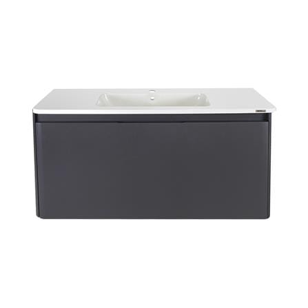 VANITY WASHBASIN WITH CABINET MOYA PU1002WH MATT GREY_1