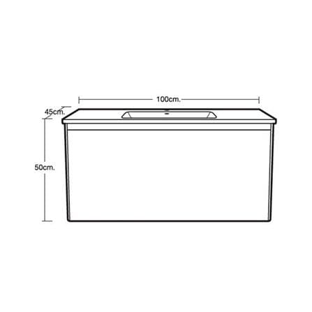 VANITY WASHBASIN WITH CABINET MOYA PU1002WH MATT GREY_8