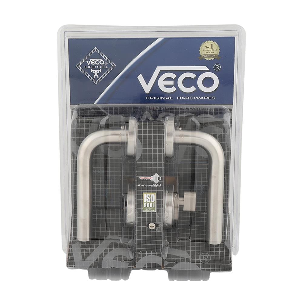 มือจับก้านโยกห้องน้ำ MORTISE VECO LH1033 SS BK สีสเตนเลส