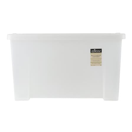 กล่องเก็บของ ฝาล็อค DKW A3 38x57.5x33 ซม. สีขาว