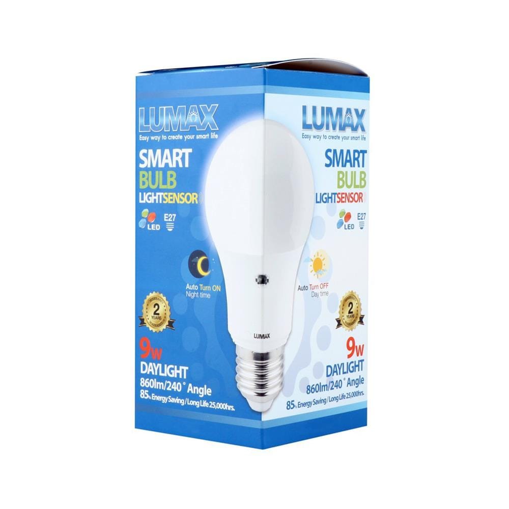 หลอด LED LUMAX SENSOR BULB 9 วัตต์ DAYLIGHT E27