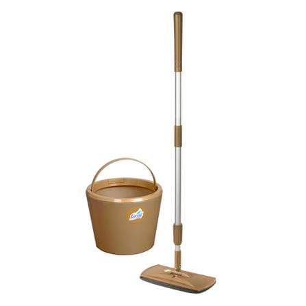 SPIN MOP AND ROUND BUCKET SET FARCENT WW6001 GOLDEN_0