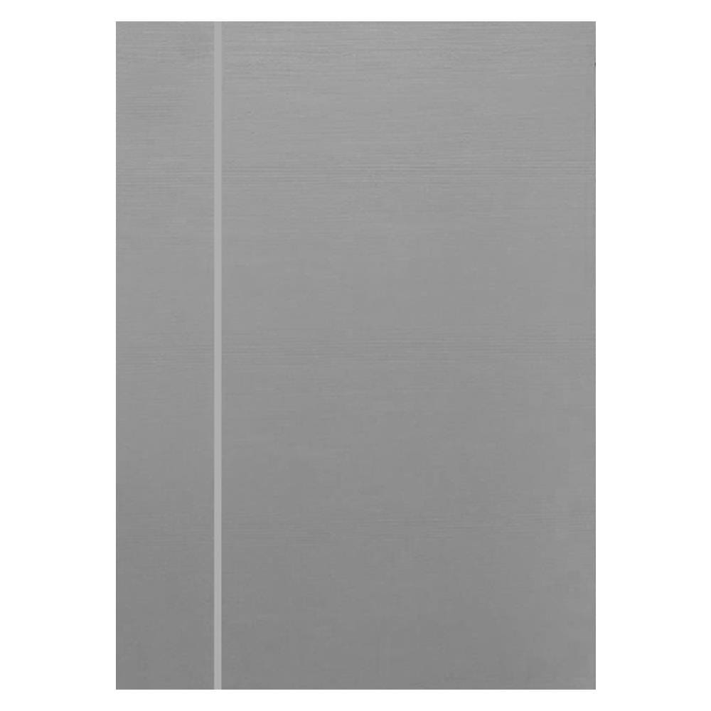 ประตูภายนอก UPVC AZLE MD5 80X200 ซม. สีเทา เจาะลูกบิด
