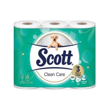 กระดาษชำระ SCOTT CLEAN CARE แพ็ค6