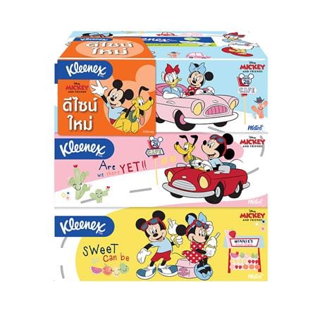 กระดาษเช็ดหน้า KLEENEX TSUM TSUM 135 แผ่น แพ็ค3