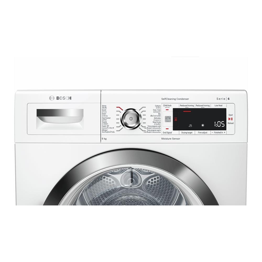 เครื่องอบผ้าฝาหน้า BOSCH WTW85560TH 9 กก. อินเวอร์เตอร์