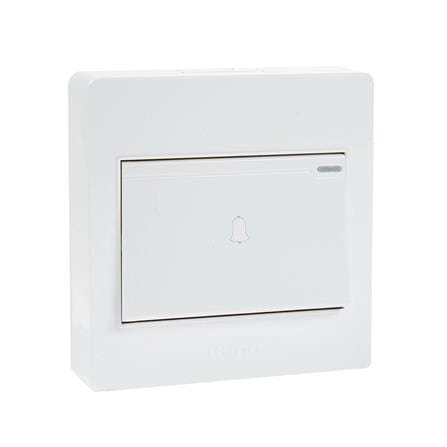 ชุดสวิตช์กดกระดิ่ง HACO M3N-B11 สีขาว_1