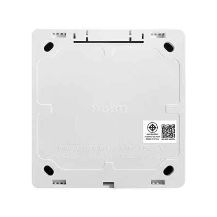 ชุดสวิตช์กดกระดิ่ง HACO M3N-B11 สีขาว_3